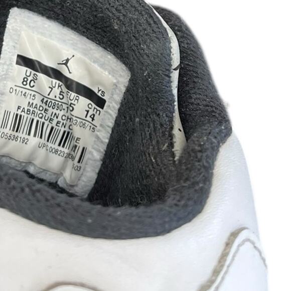 Boys Nike Air Jordan 5 Retro BP 'Pro Stars' Sneakers Size 8C White Green - Picture 6 of 6